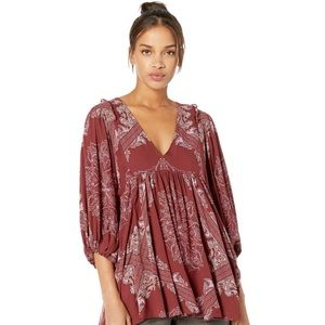 EUC FREE PEOPLE Girl Talk Tunic